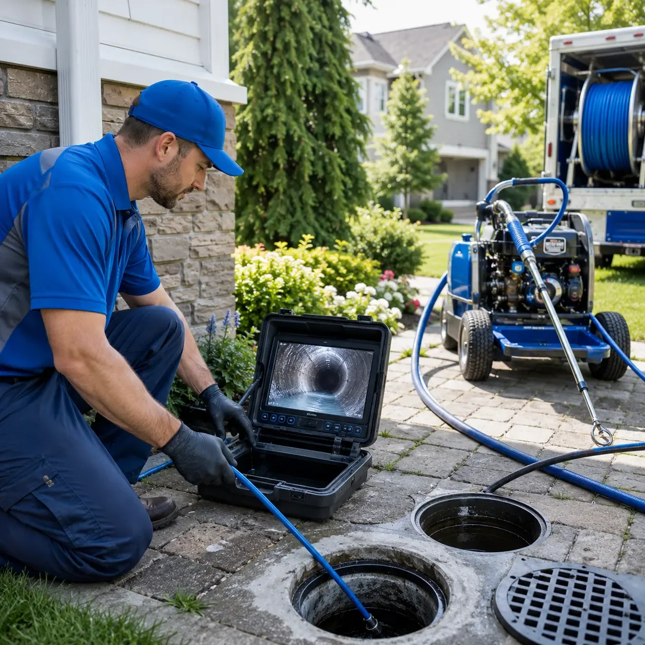 Outdoor drain cleaning professionals serving Fords, NJ